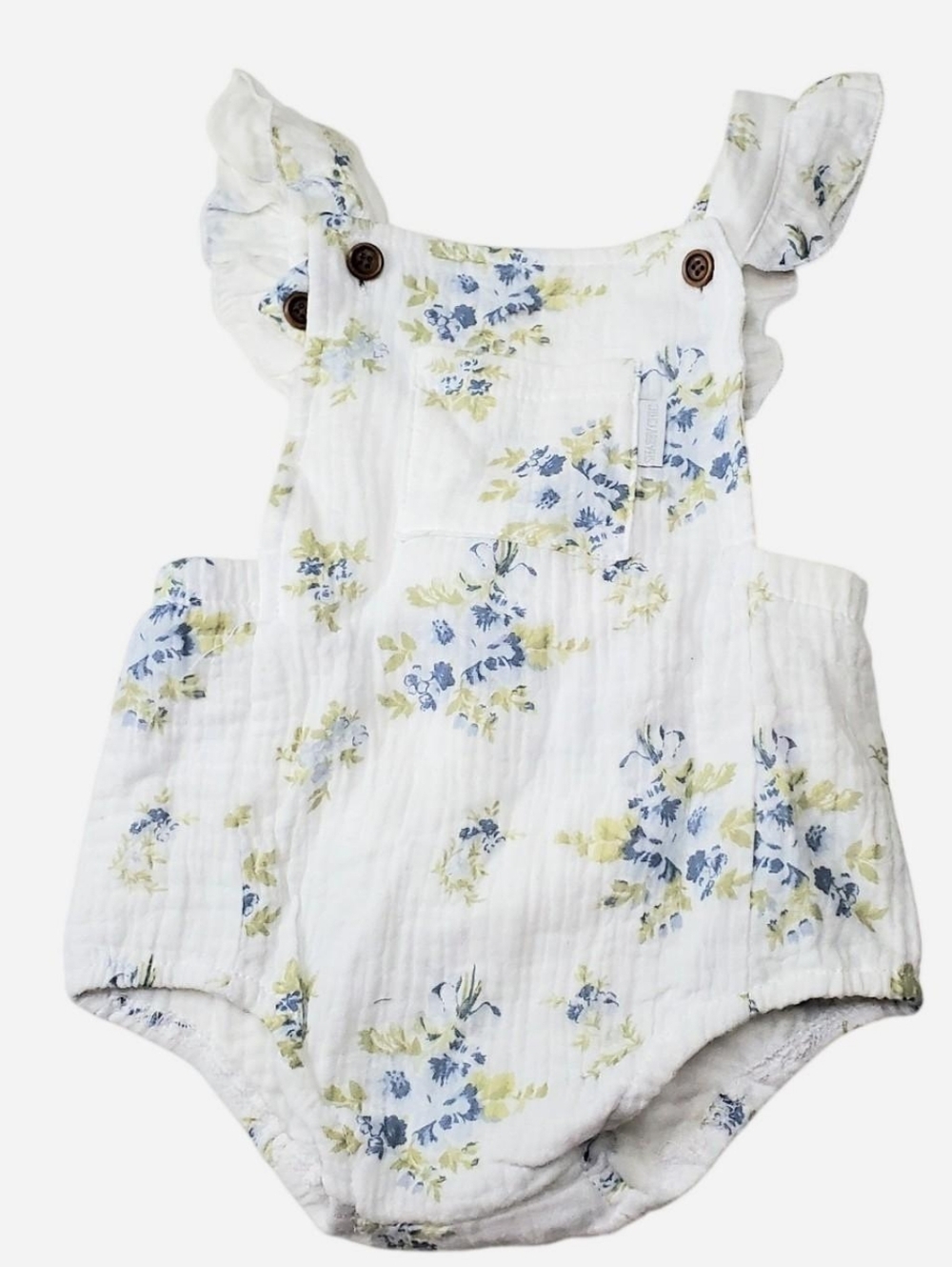 Shabby Chic Baby Jumpsuit Romper Girls 12-18 Months Floral 100% Cotton NWOT